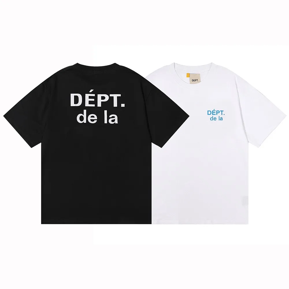 DEPT Fashion Brand T-Shirt Men Couple Summer Gallery letter logo Print Cotton casual Plus size hip-hop Short Sleeve Shirt Top