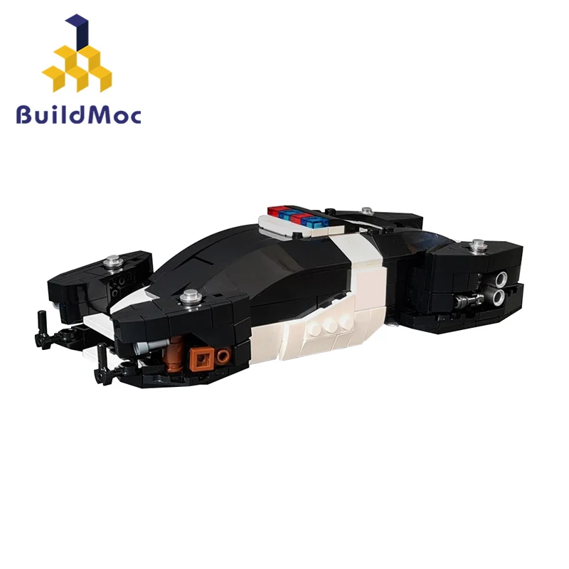 Buildmoc Totalled Hovering Police Recalled Vehicle Car MOC Building Blocks Kits Toys for Children Kids Gifts Toy 419PCS Bricks