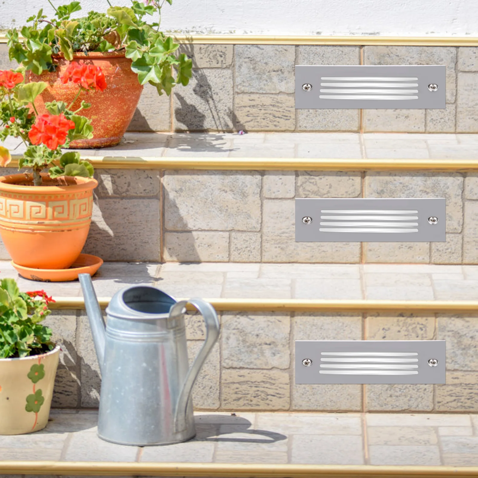 

LED Mini Brick Light Stainless Steel Outdoor Garden Recessed Stair Step Wall Lamp Waterproof Mini Brick Light LED Stair Lamp