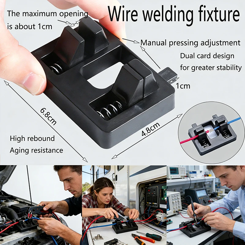 Wire Welding Fixture Adjustable Elasticity Bracket Welding Table Clamp For Motherboard Soldering Welding Locator Soldering Tool