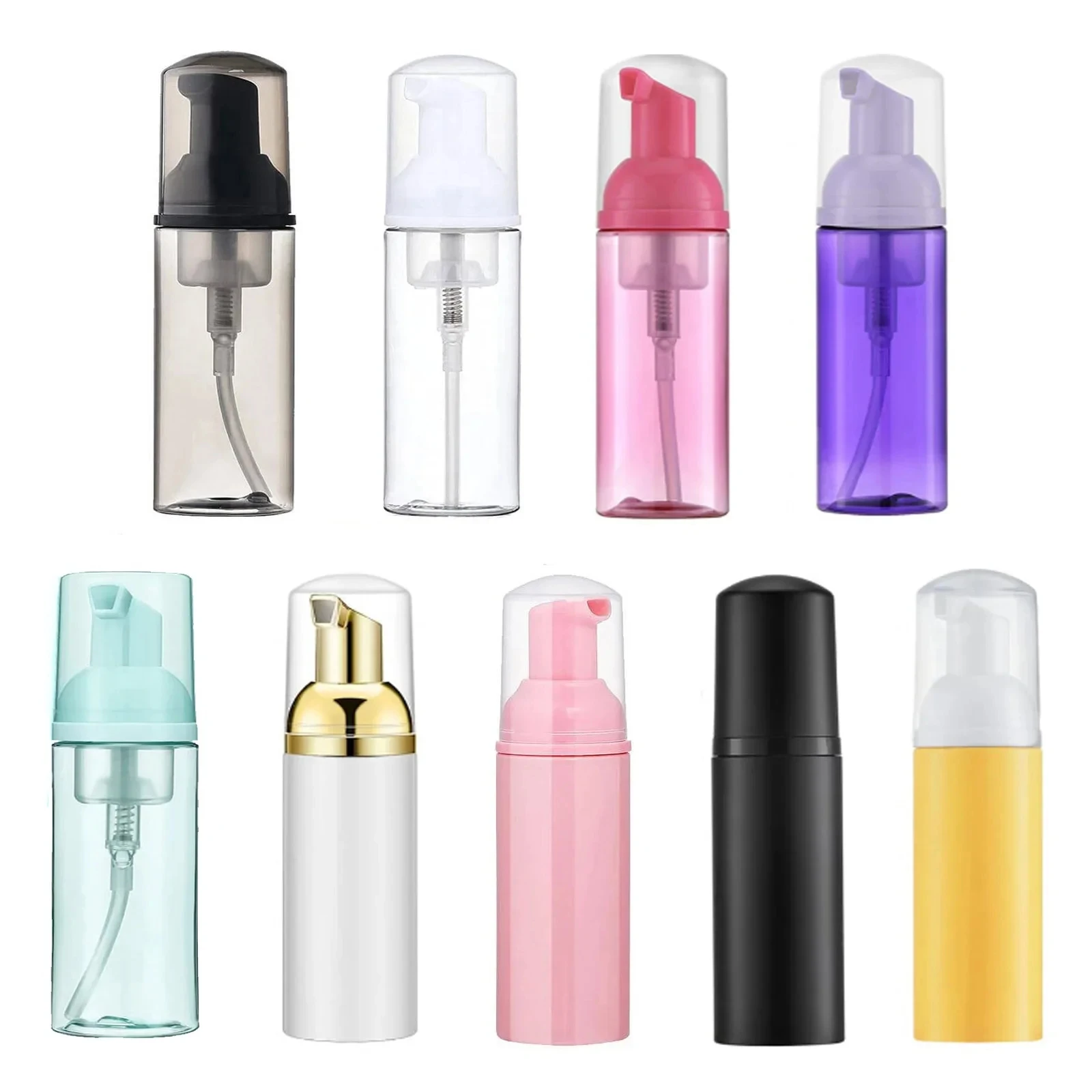 12pcs/lot 2oz/60ml Travel Foam Pump Bottle Lash Shampoo Bottles Foamer Foaming bottles for Hand Sanitizer Liquid