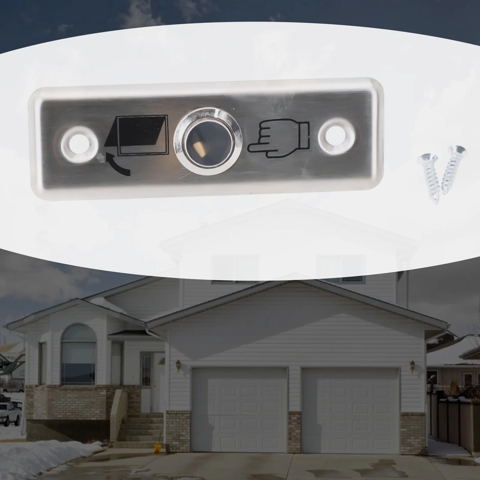 Stainless Steel Exit Push Button Designed for Access Control Door Switch Integration with 3A 36V DC Electrical Specifications