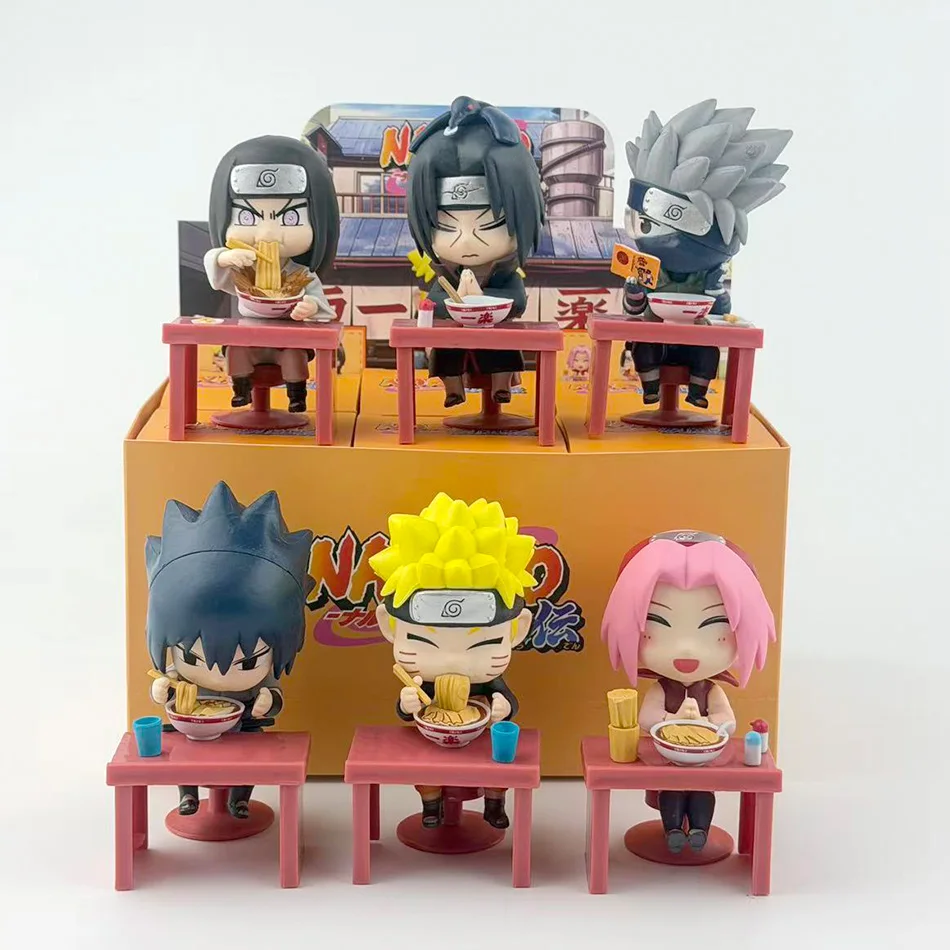 

New In Stock 2026 Bandai Naruto Breeze Ramen Lamian Noodles Theme Blind Box Handmade Ornament Gift Naruto Sasuke Model Toys