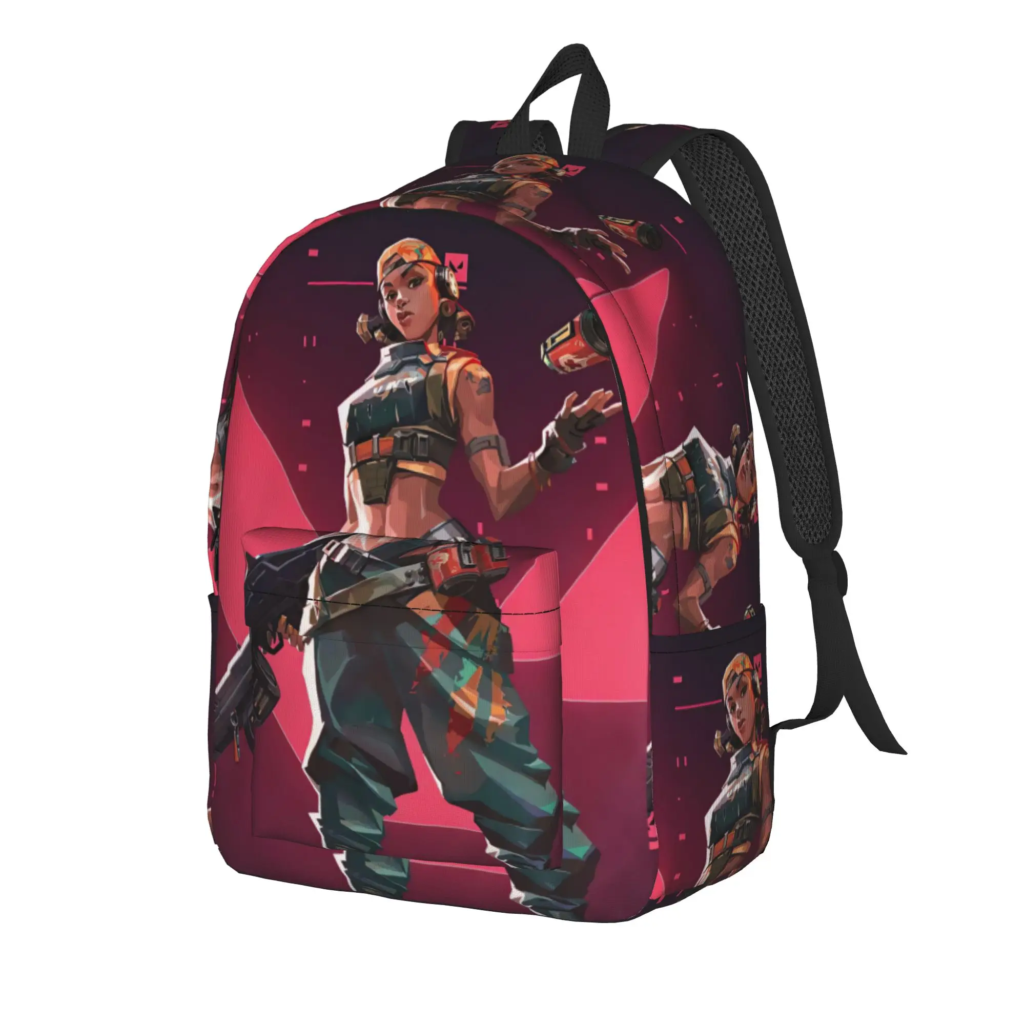 Raze Backpack V-Valorant Outdoor Style Backpacks Boy Colorful Durable School Bags Kawaii Rucksack