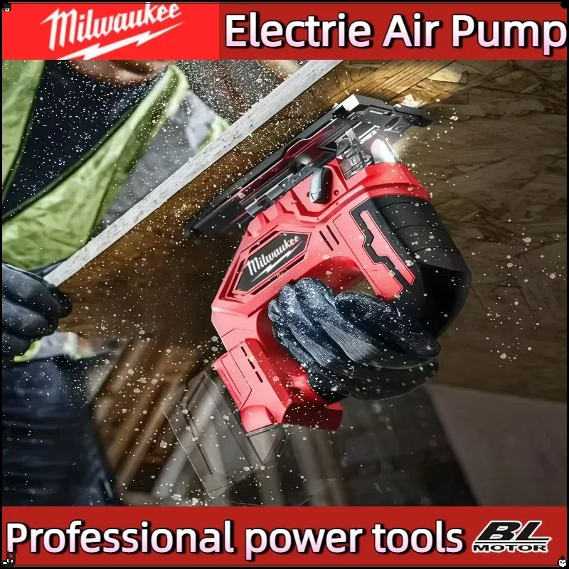 เลื่อยจิ๊กซอไร้สาย Milwaukee Brushless ความเร็ว 3000 รอบต่อนาที เครื่องมือไฟฟ้าสำหรับงานไม้แบบพกพา ปรับได้