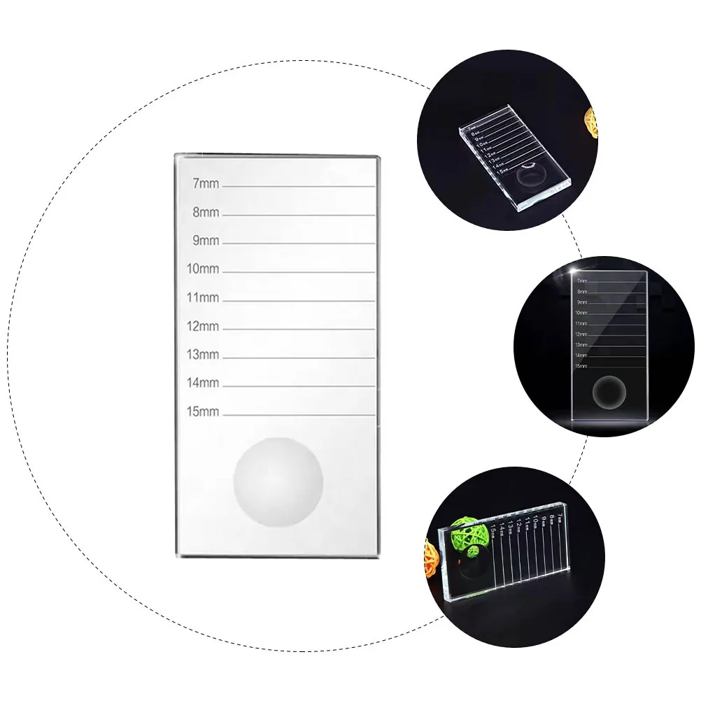 2 في 1 علبة تمديد رمش عدم الانزلاق سطح رمش منصات البليت لسهولة الالتقاط قياس دقيق جلدة تمديد #1