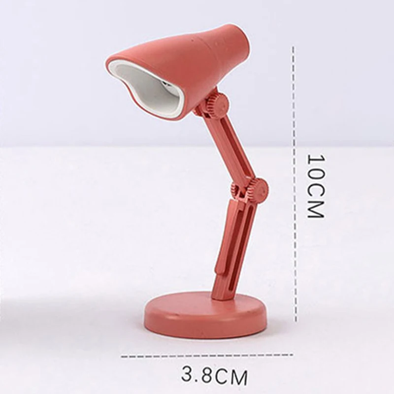 LED Mini Desk Lamp Folding Small Table Lamp for Carrying Around Learning to Read Night Light with Clip Tabletop Ornament