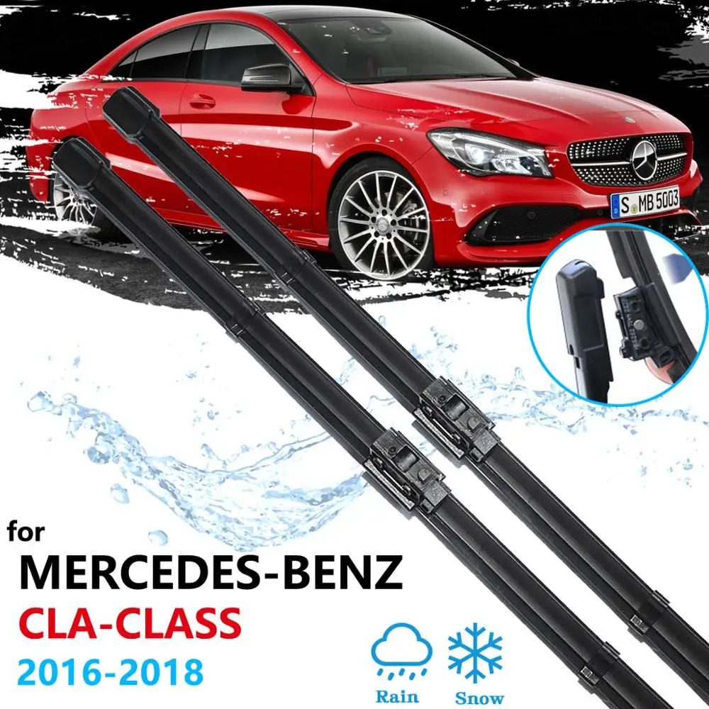 For Mercedes Benz CLA C117 W117 2016 2017 2018 2019 Car Accessories CLA180 CLA200 CLA220 CLA250 CLA45 AMG Car Wiper Blade Washer