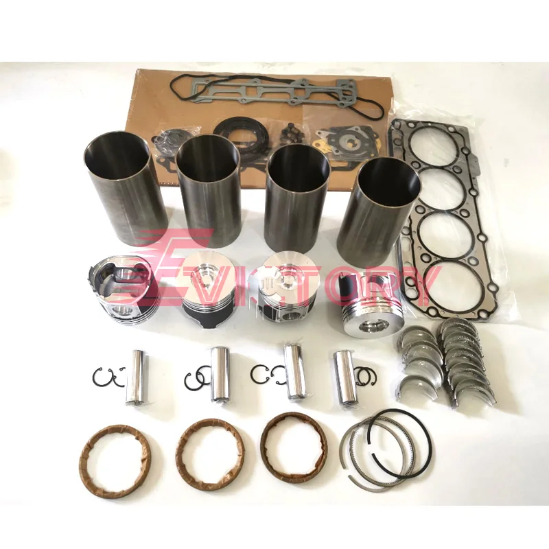 For YANMAR 4TNE84 overhaul rebuild kit piston ring cylinder liner complete gasket kit big small bearing