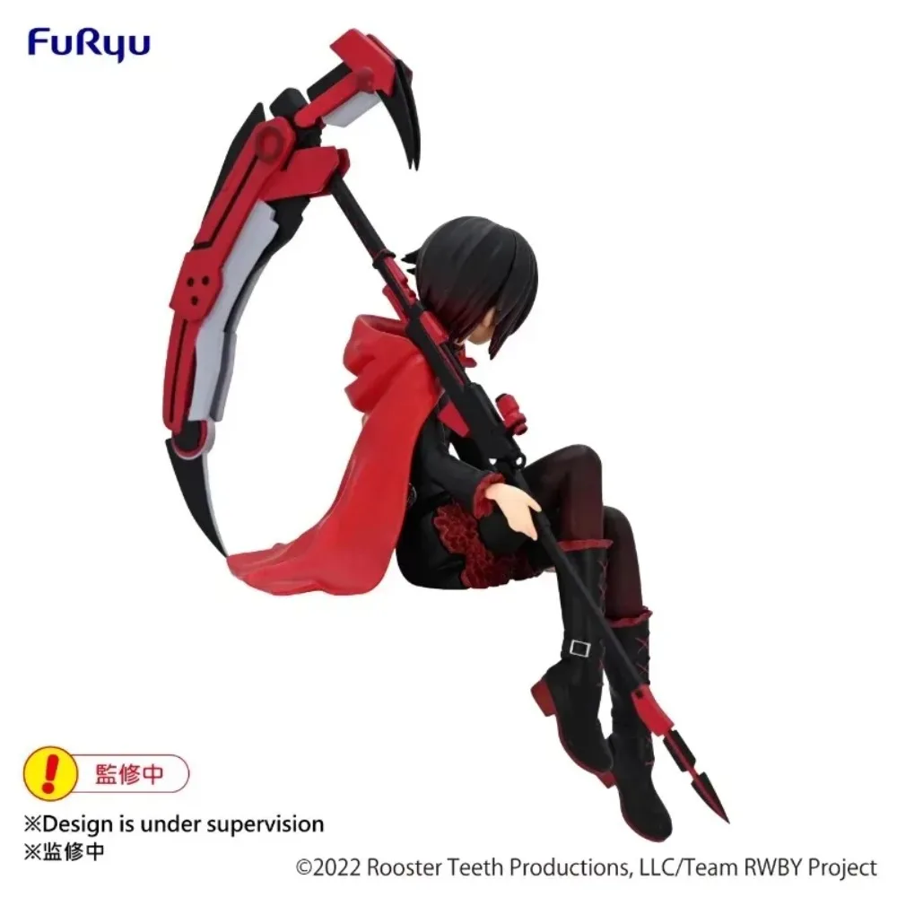 In Stock FuRyu Original Genuine Noodle Stopper Figure Anime RWBY Ice Queendom Ruby Rose 14cm Collections Model Toy Figures Gift
