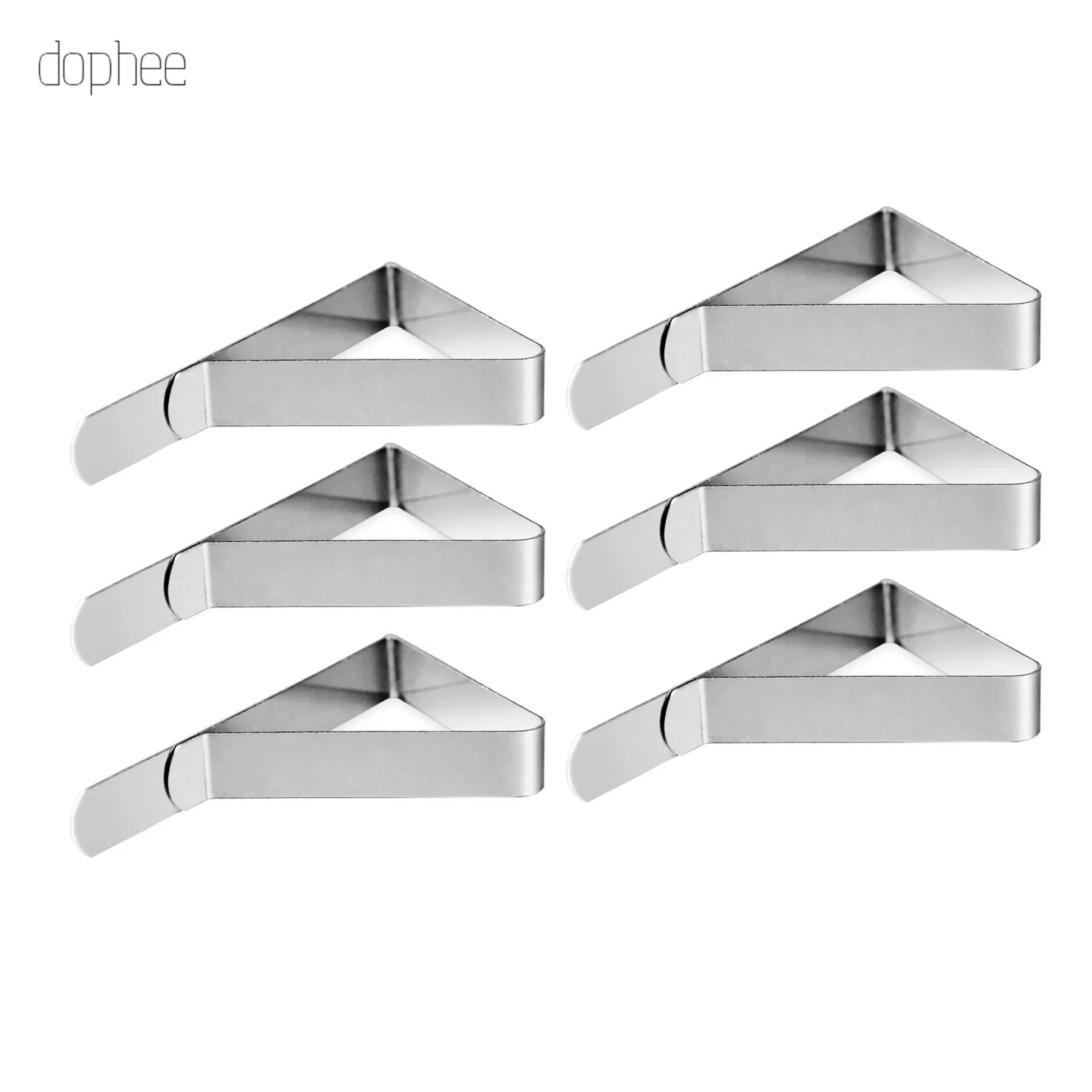 dophee 4/6pcs Stainless Steel Tablecloth Clip Adjustable Fixed Clip Holder Home Party Picnic Table Cover Fixed Tablecloth Tools