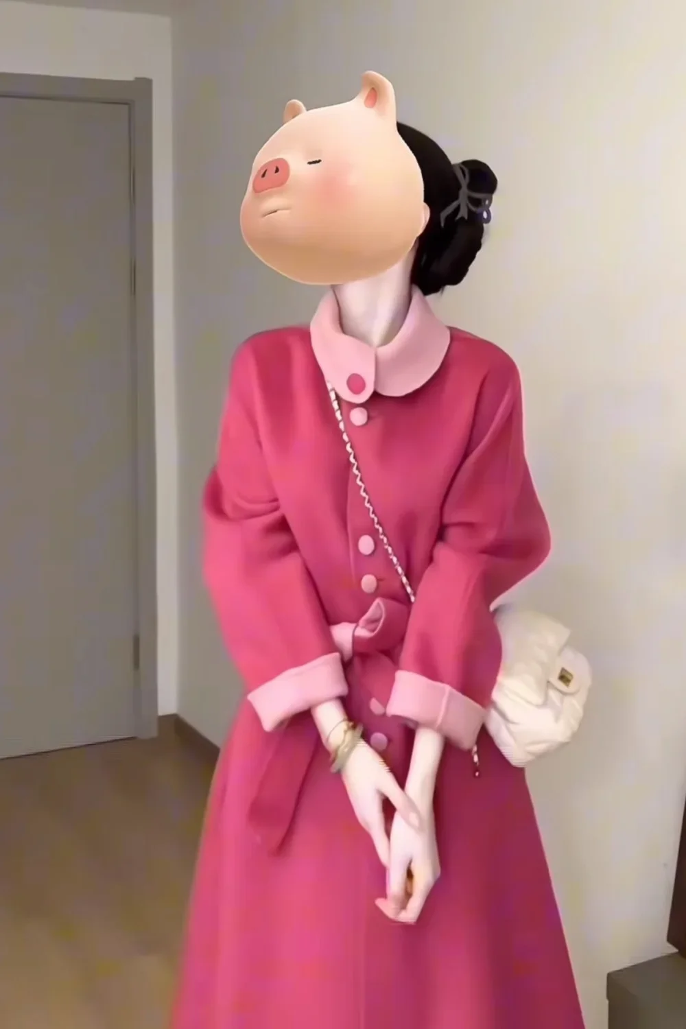 

Women'S Long Oversize Trench Coat Maillard Mujer Front Artsy All-Match Outfit Baggy Trenches Bf Zip-Up Two-Button Petite 2025