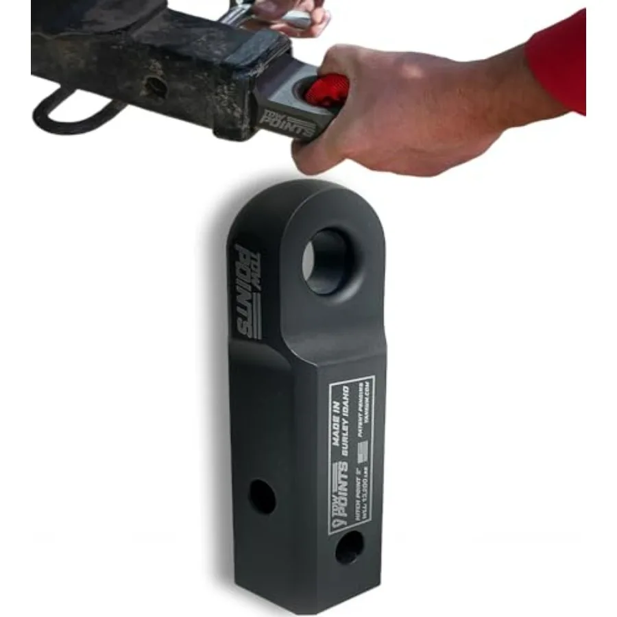 

Тягово-сцепное устройство Yankum Hitch Recver Recovery Point 2 для тяжелых условий эксплуатации, внедорожное, для Jeep, грузовиков, автодомов, совместимо с шаклами 3/4 и 7/8 дюйма, черная сталь