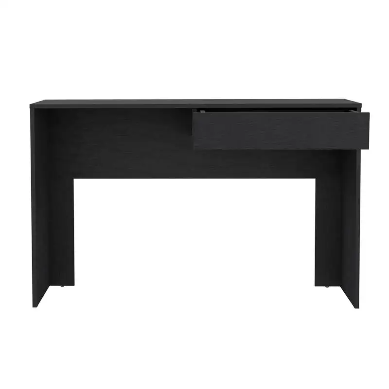 Black Computer Desk with Drawer - Stylish Workspace Furniture for Home Office