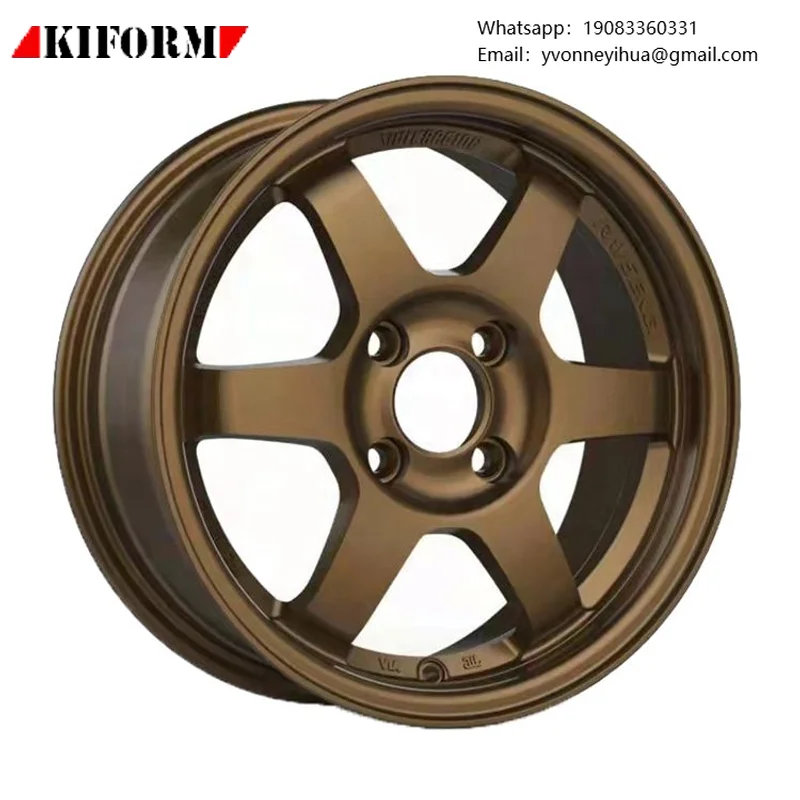 

Bronze Two Tone 14 15 Inch 4x100 Mag Alloy Wheels Rims For Passenger Car