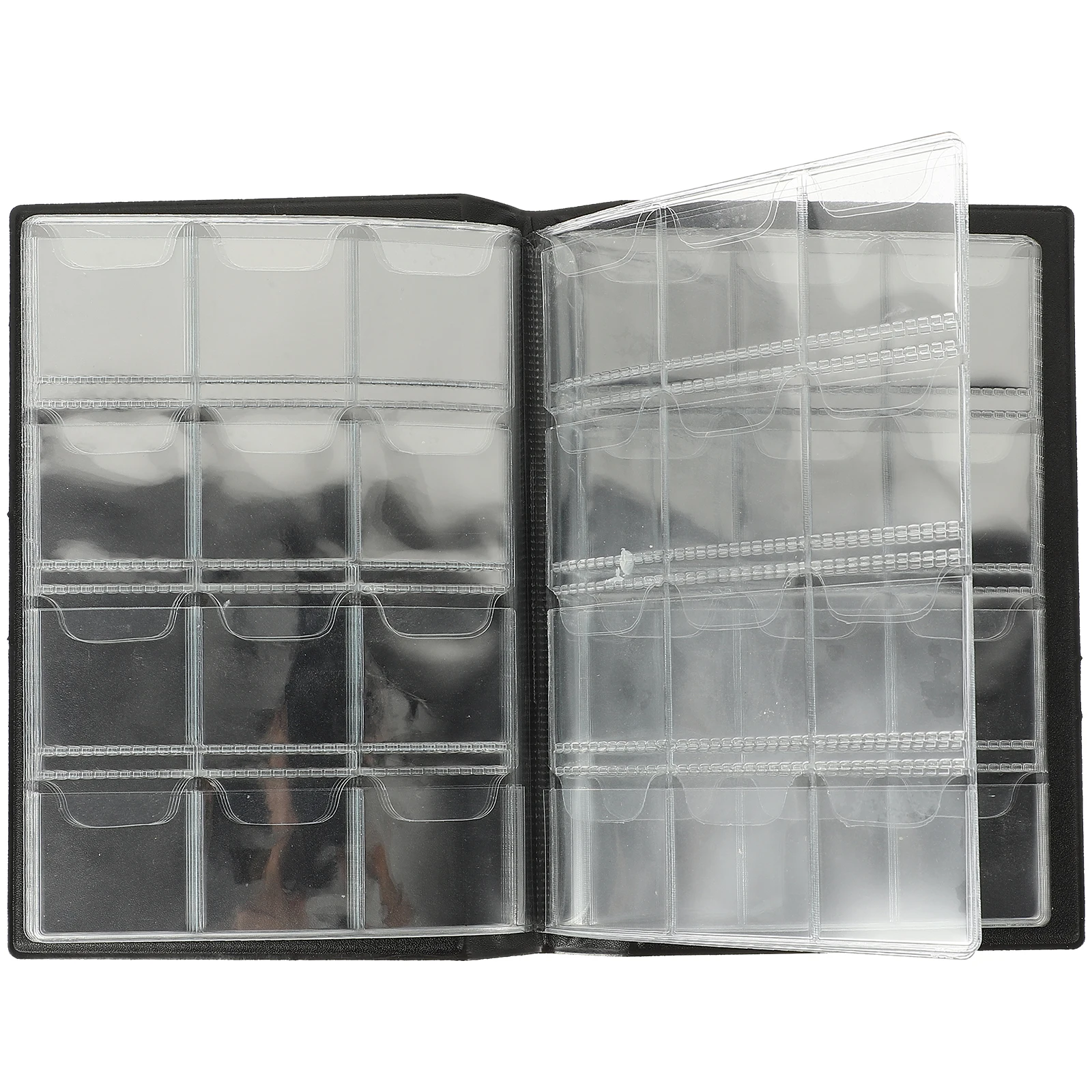 Coin Collection Album PU Cover Commemorative Book for Collectors Clear Sheet Soft Transparent Design Great Gift