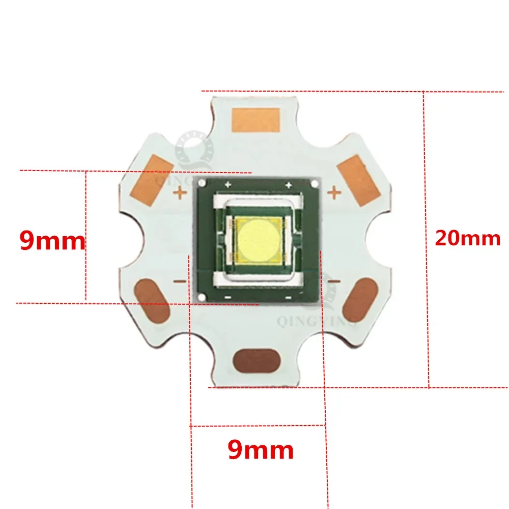 1pcs -10pcs 40W LED Chip Laser Light Beads 9090 SBT90 40watt 3V-3.2V 15A High Power SMD Diodes 3000-4000LM Cold White 6000-8000K