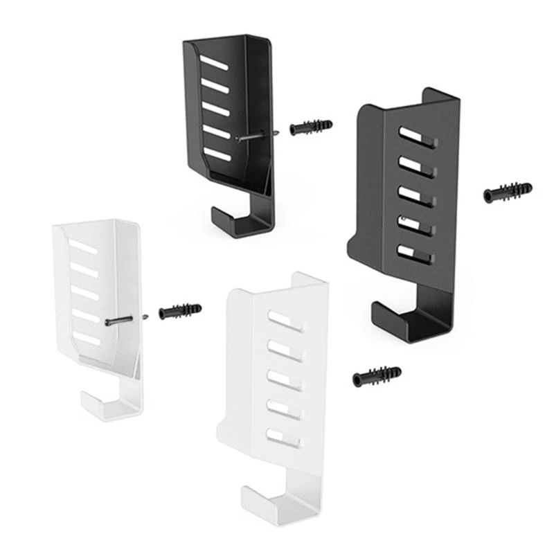 Secure Space Saving Wall Mount Bracket for Tablets with Two Sided Tape or Screw Installation for Home Office and Studio