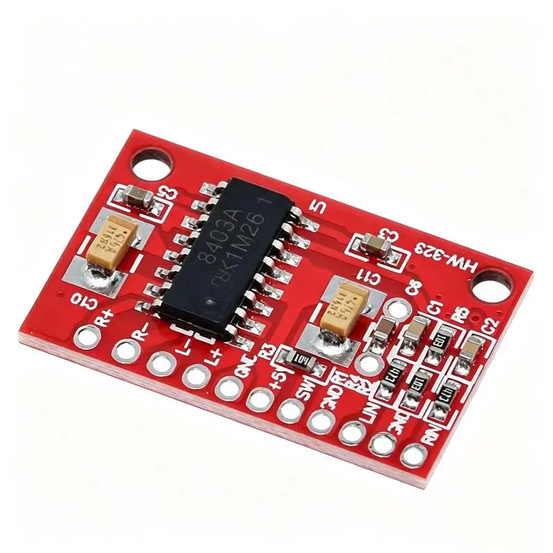 Stable Performance PAM8403 Audio Amplifier Module 3W Dual Channel Ultra Mini PCB Digital Amp Board for DIY Use