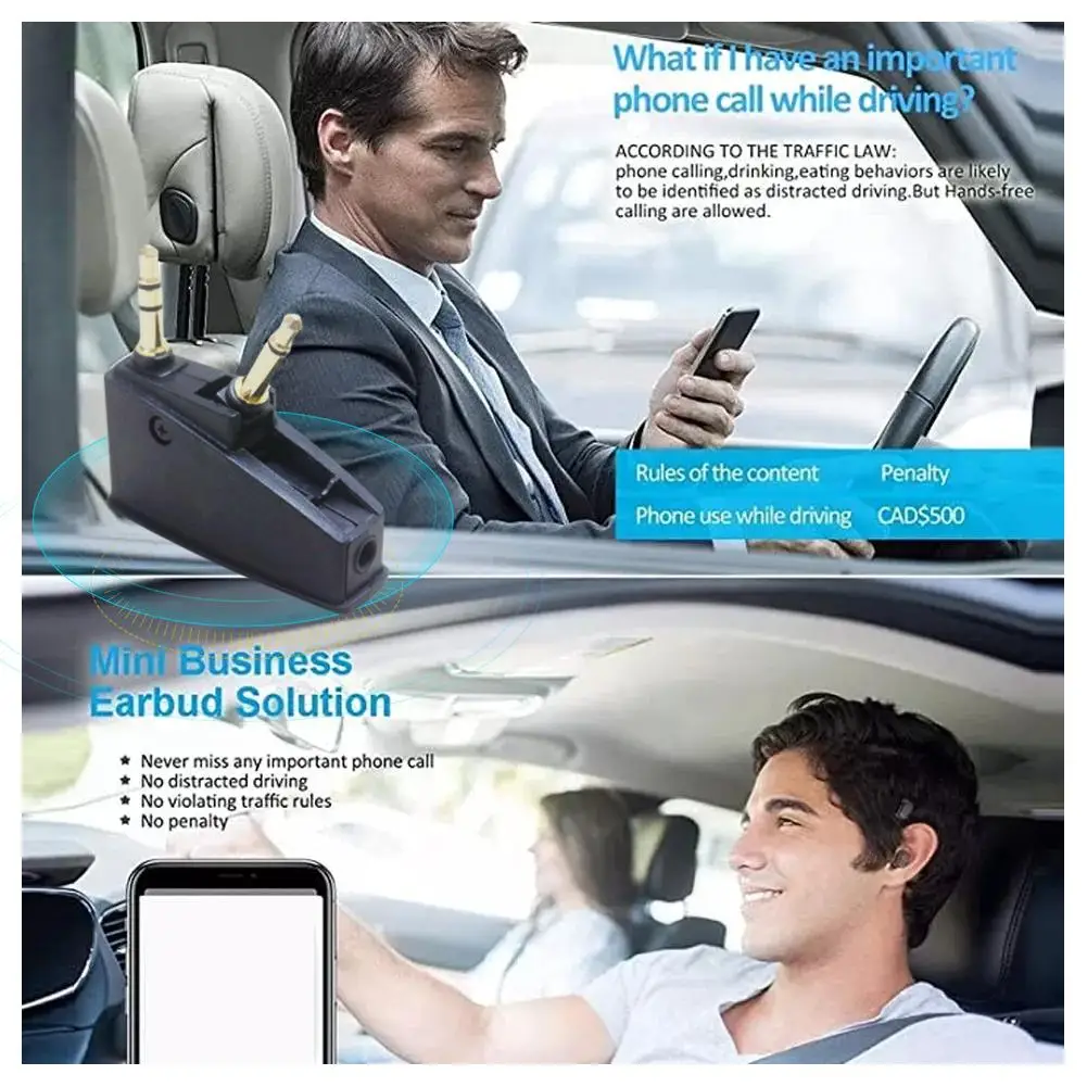 Qc15 Qc3 cuffie Airplane Airline Flight Adapter trasmettitore Wireless per Jack per cuffie da 3.5mm R6v5