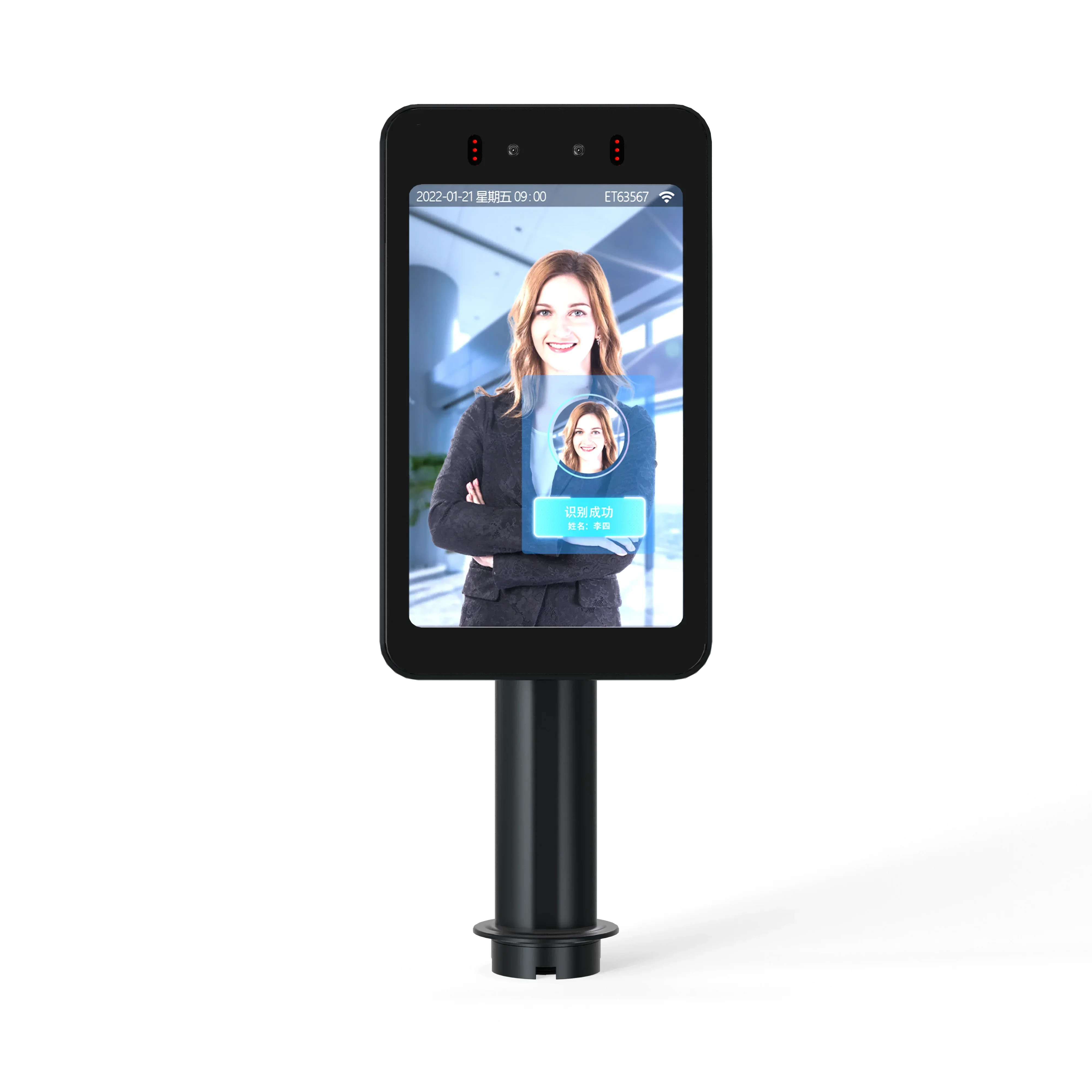 

8-inch Biometric Face Recognition Camera System QR code RFID Attendance Machine Access Control Panel Based On Android