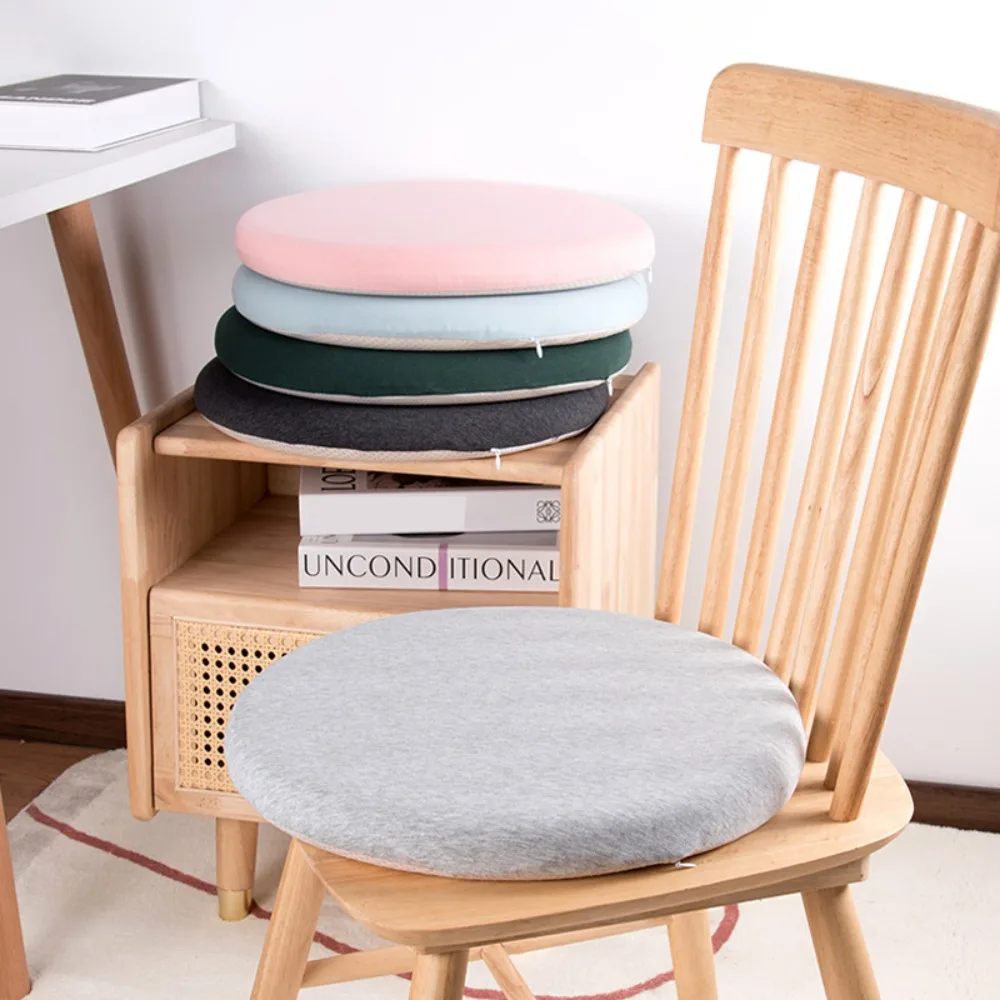 

Soft 30~40cm Round Stool Cushion Padded Anti-Slip Seat Cushion Memory Foam Breathable Seat Pad Home