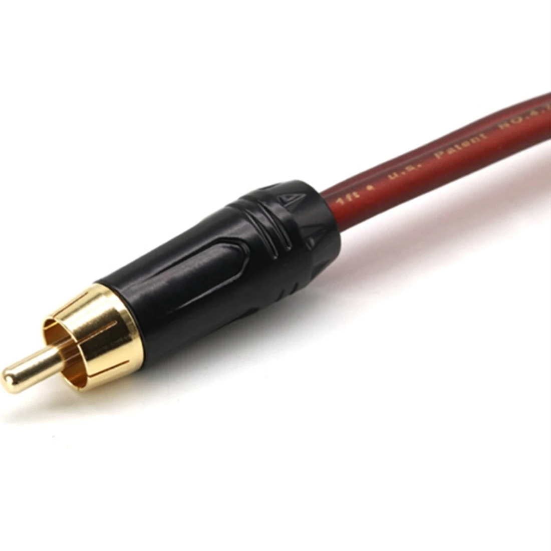 N33R_2Pcs RCA Speaker Cable Bare Wire Speaker Wire to RCA Plug,Adapter