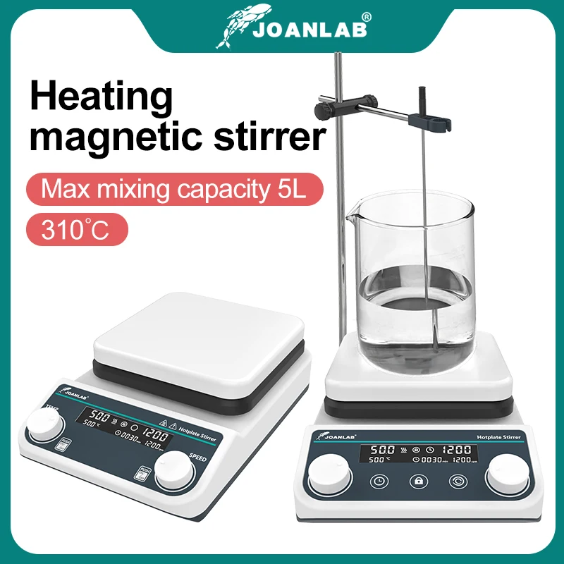 JOANLAB Magnetic Stirrer Laboratory Digital Display Heating Thermostatic Magnetic Mixer Hot Plate 5L 1500rpm