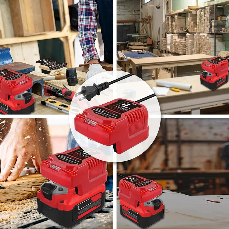 

Зарядное устройство для аккумуляторов Craftsman, аккумуляторы 20 В CMCB204 CMCB202 CMCB201 CMCB209, портативные мини-быстрые зарядные устройства со светодиодным индикатором