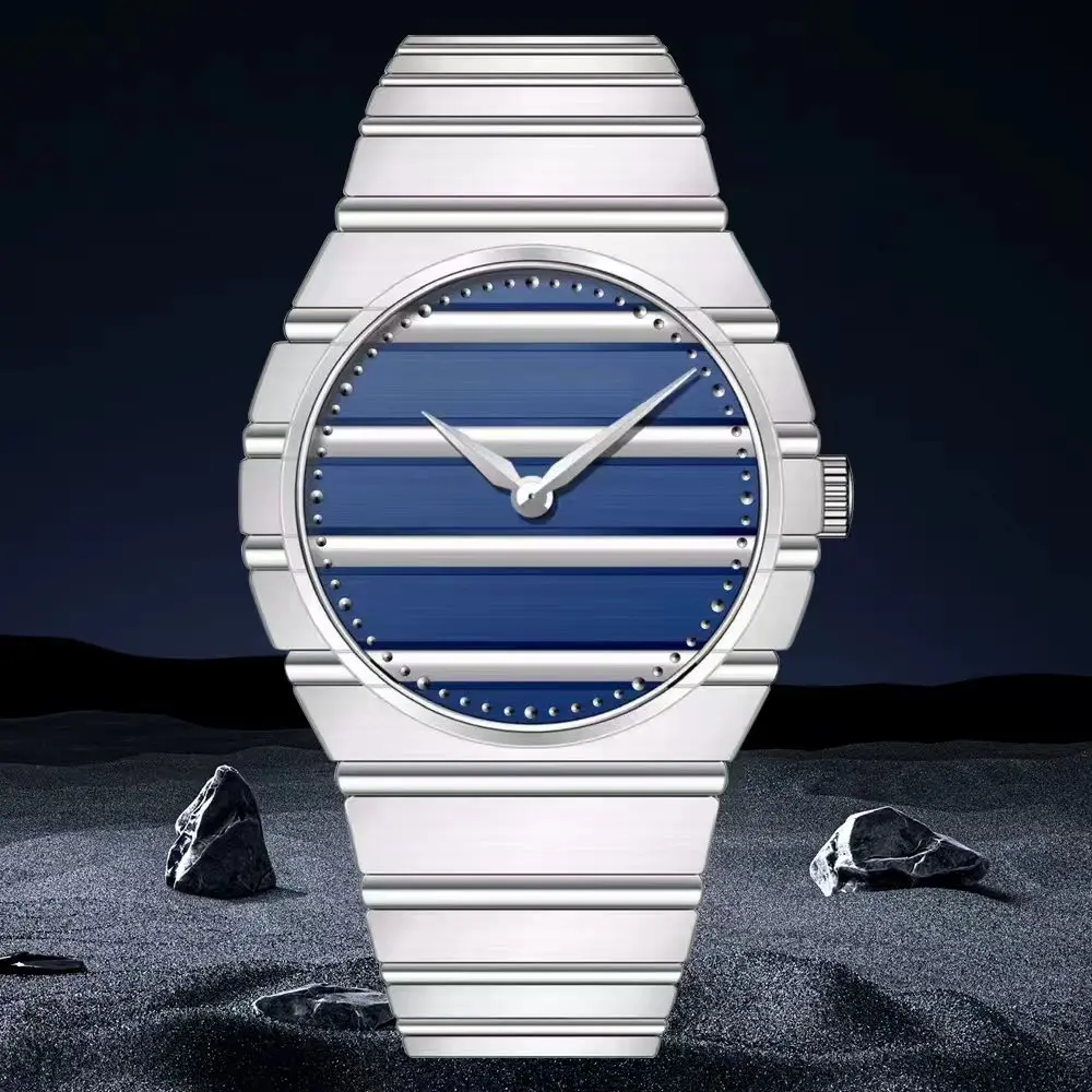 2026 New Arrivals Specht & Söhne POL Watches For Men Ultrathin Steel Sapphire Crystal Blue Quartz Watch Relogio Masculino 37MM