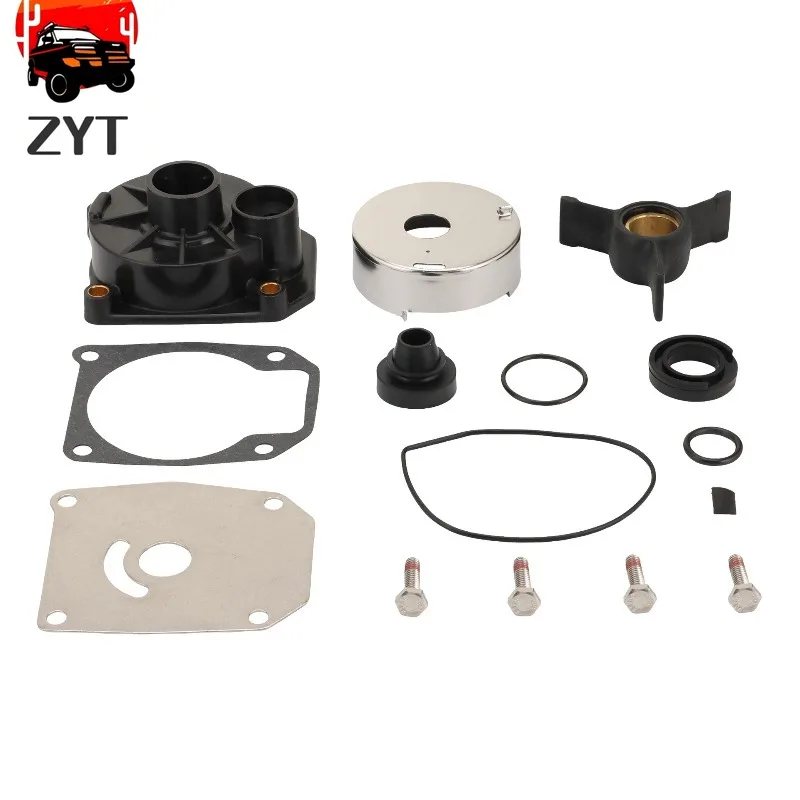 Water Pump Repair Kit with Housing 18-3454 433548 433549 777805 for Johnson Evinrude Outboard Engines 28 35 40 48 50 HP