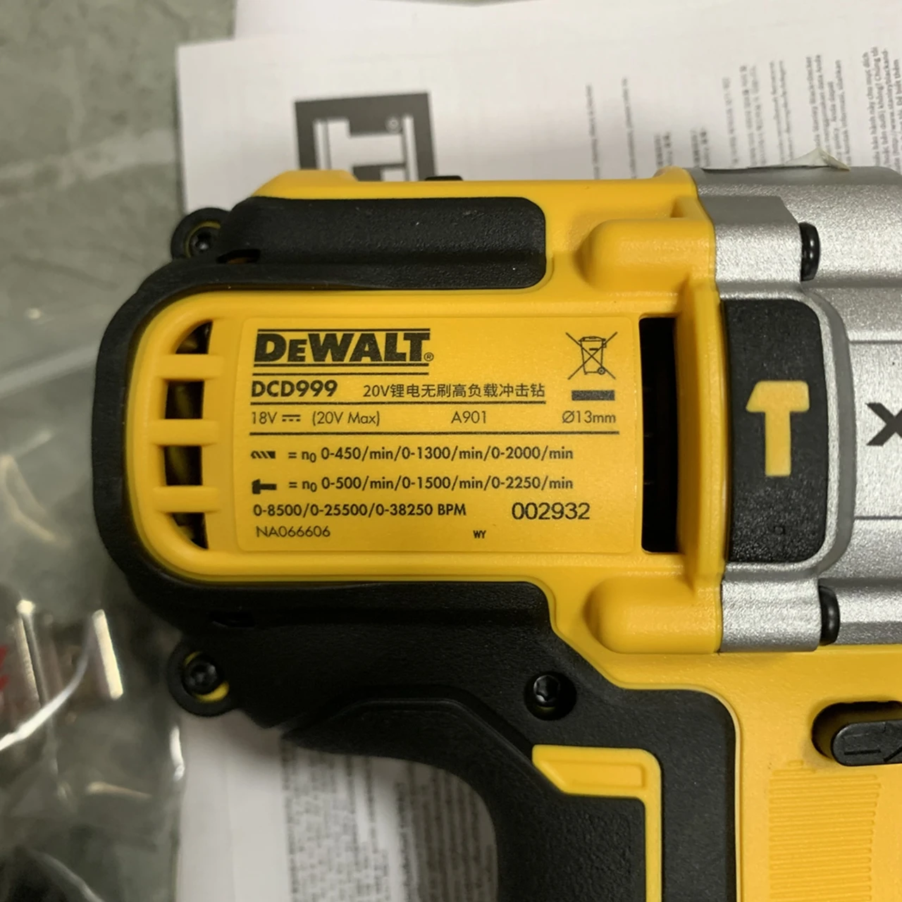 New Dewalt DCD999 20V Max XR 1/2\