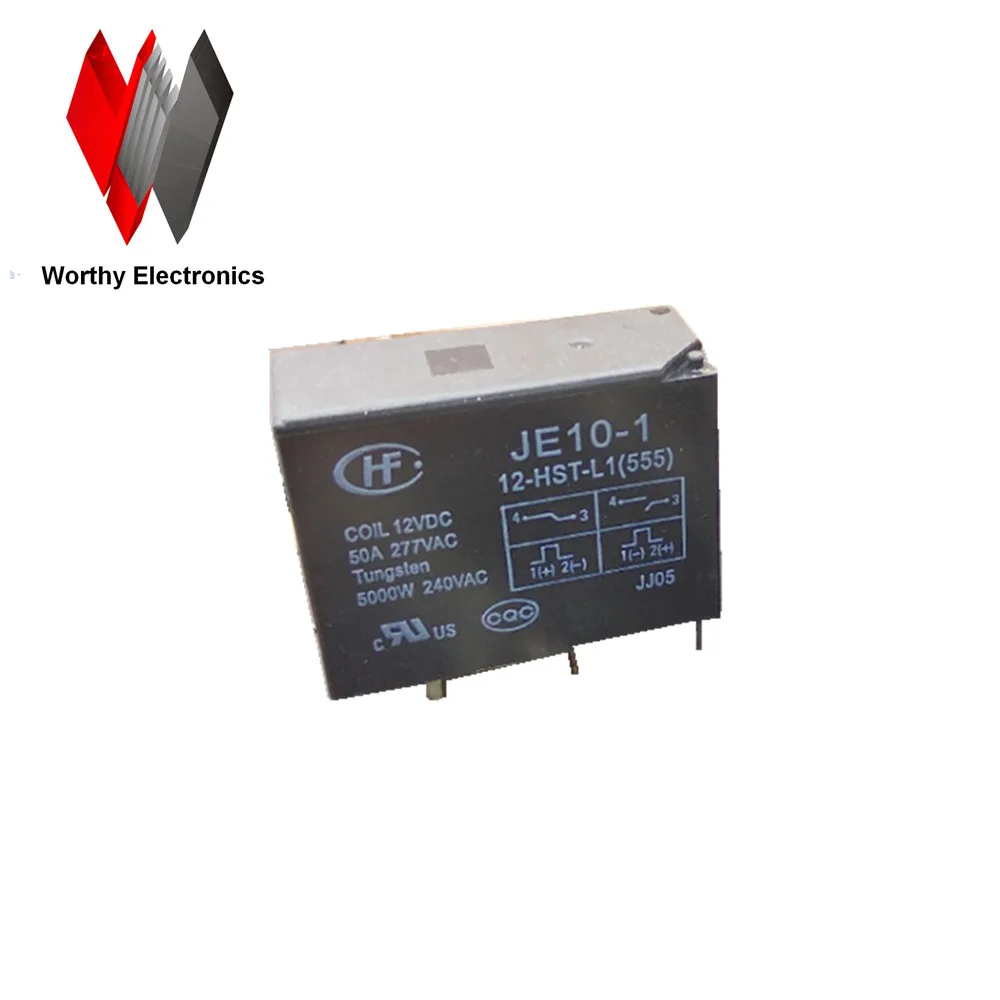 Free shiping   High-power Magnetic Latching Relay JE10-1 12-HST-L1 JE10-1-12-HST-L1 12V 50A 4PIN