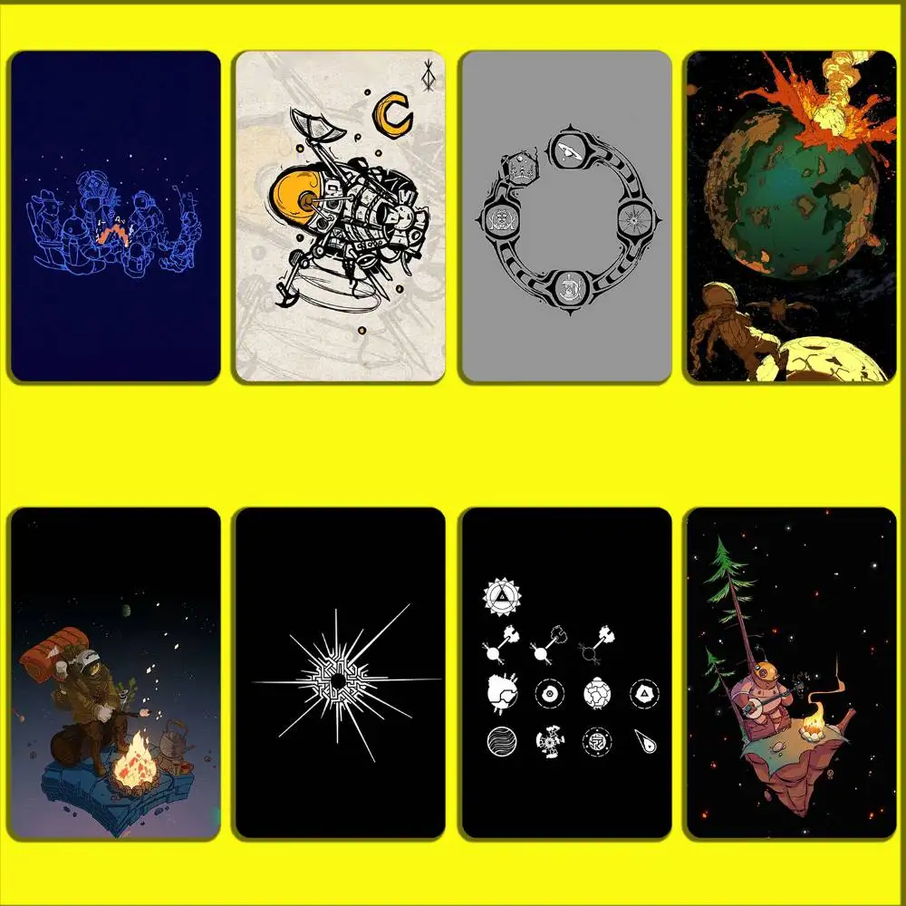 

Game O-Outer Wilds Card Stickers For Debit Bank Credit Cards Metro Bus Pass Sticker Decoration Cover Skin
