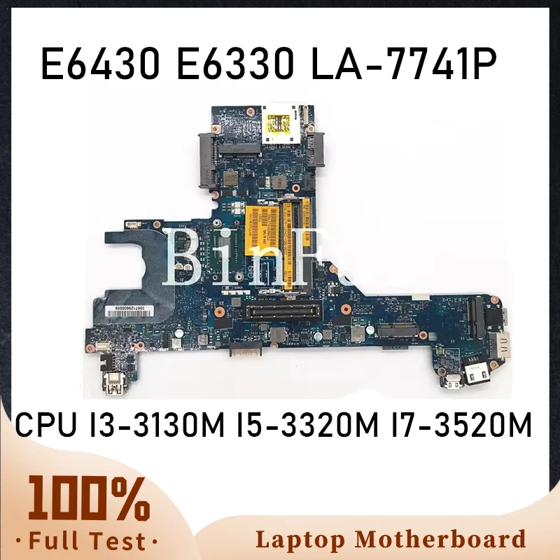 

CN-0GKG7P 0GKG7P GKG7P For Dell Latitude E6330 Laptop Motherboard With SR0XD i3 i5 i7CPU QAL70 LA-7741P 100% Full Tested Good