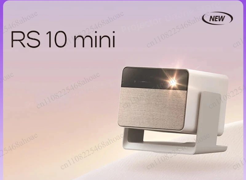 RS10 mini Portable Three Color Laser Projector 1080P 1250ANSI PTZ Auto Rotate Eye Care 3D Android WiFi Smart Home Theater Cinema