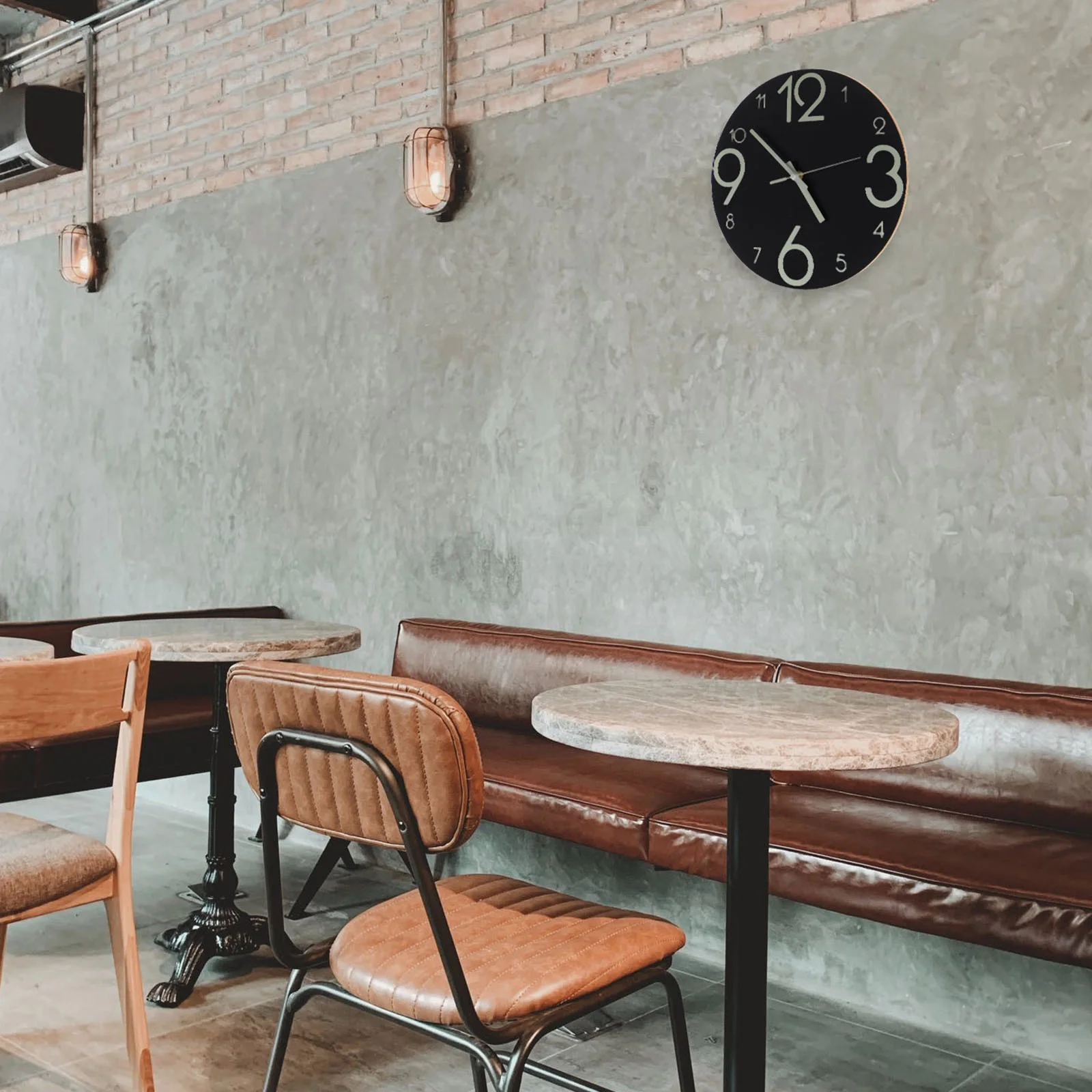 

Luminous Wooden Wall Clock Silent Round Quartz Night Light Cat Shape Creative Hanging Clock For Home Bedroom Living Room