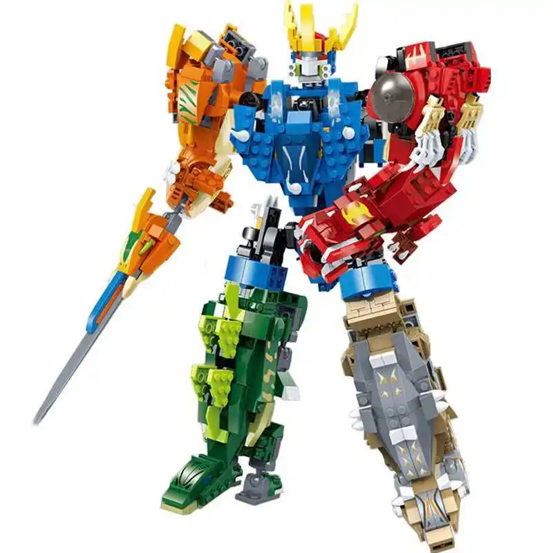 Blocs de construction de Robot de Transformation 6 en 1, jouets, figurine de dieu de la guerre Arthur, Surprises d'anniversaire pour enfants, cadeaux de collection pour petit ami