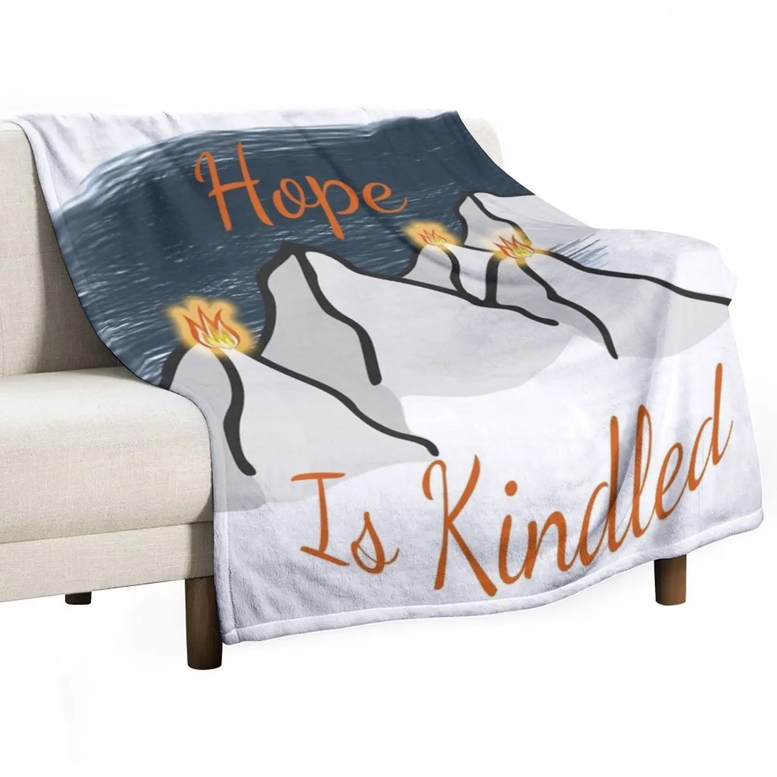 

Hope is Kindled Throw Blanket Luxury St halloween Decorative Sofa Soft Big Blankets