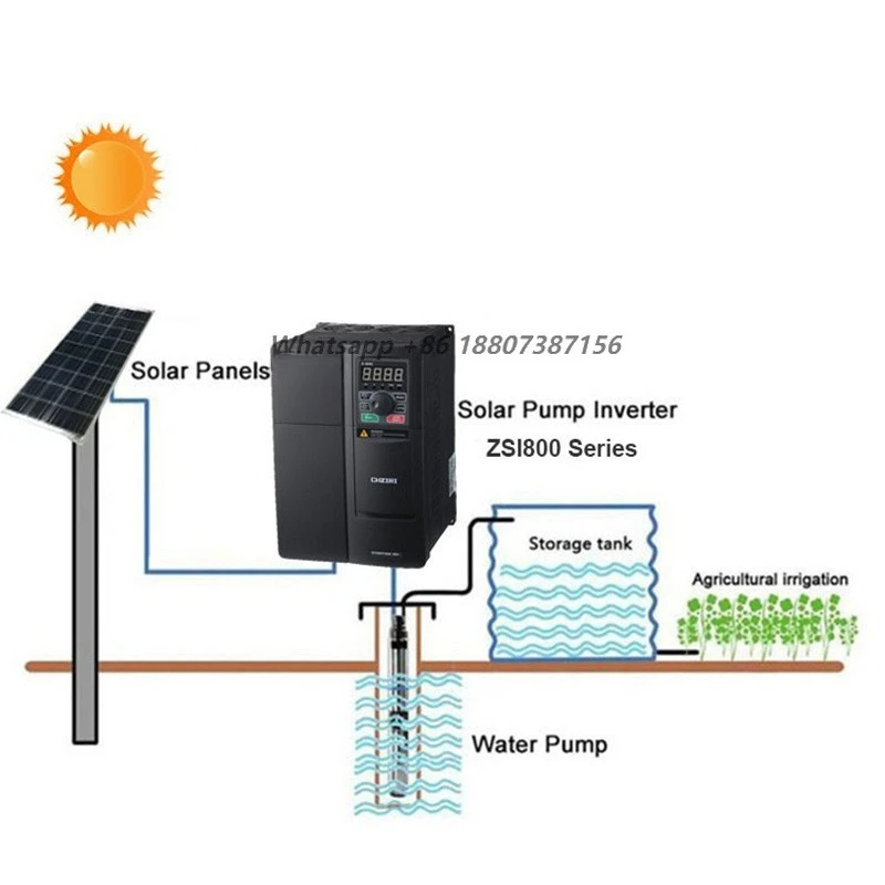 5.5kw Pumping System Inverter Three Phase Solar Vfd off Grid Solar Inverter