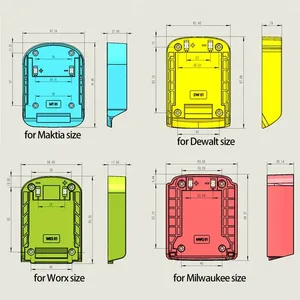 1 قطعة DIY محول محول شحن قاعدة رئيس درع لماكيتا ل ديوالت ل Worx لموصل بطارية ليثيوم ميلووكي 18 فولت أفضل 10 بطاريات دكستر 18 فولت مبيعا - رقم 9