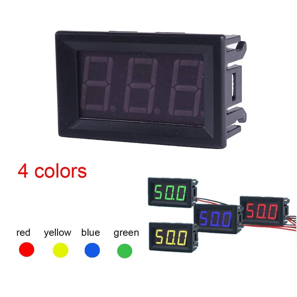 Mini Digital Voltmeter DC 4.5V to 30V Digital Voltmeter Voltage Panel Meter For 6V 12V 24V Electromobile Motorcycle Car 0.56 ''