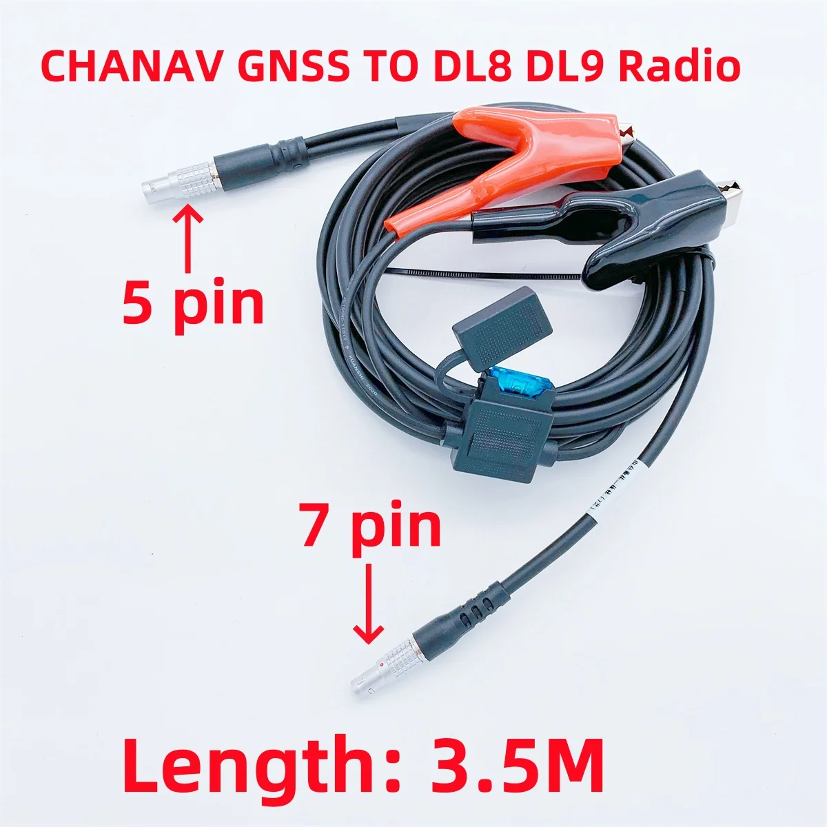 

Brand NEW CHCNAV GNSS RTK external radio data power cable compatible X1 B5 i50 i70 i80 X10 X9 X12 T6 T7 EFIX F7 to DL8 DL9 radio