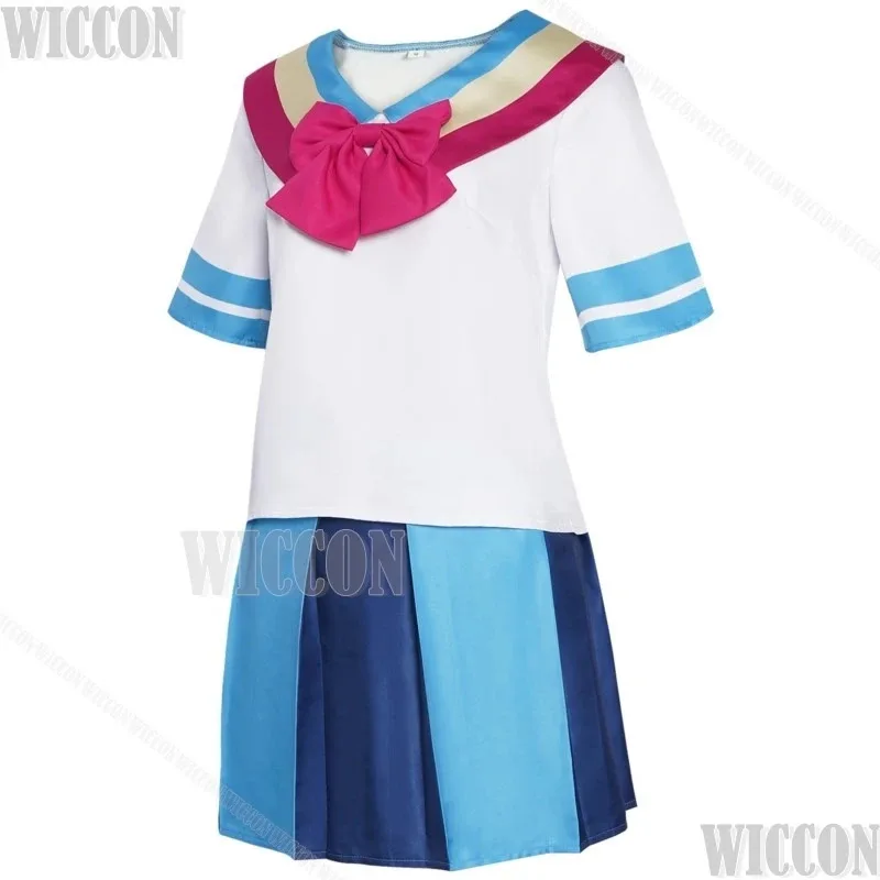 

COSda@GIFfany Fall Anime Romance Game Academic Cosplay JK School Uniform Blue Skirt Shirt Girl Suit Carnival Party Outfit Custom