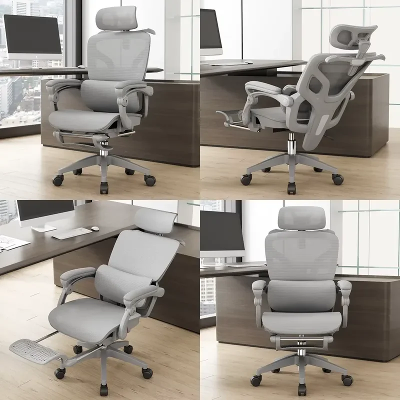 Custom Ergonomic Armrests Swivel Office Chair Comfortable Modern Design Furniture for Home and Work