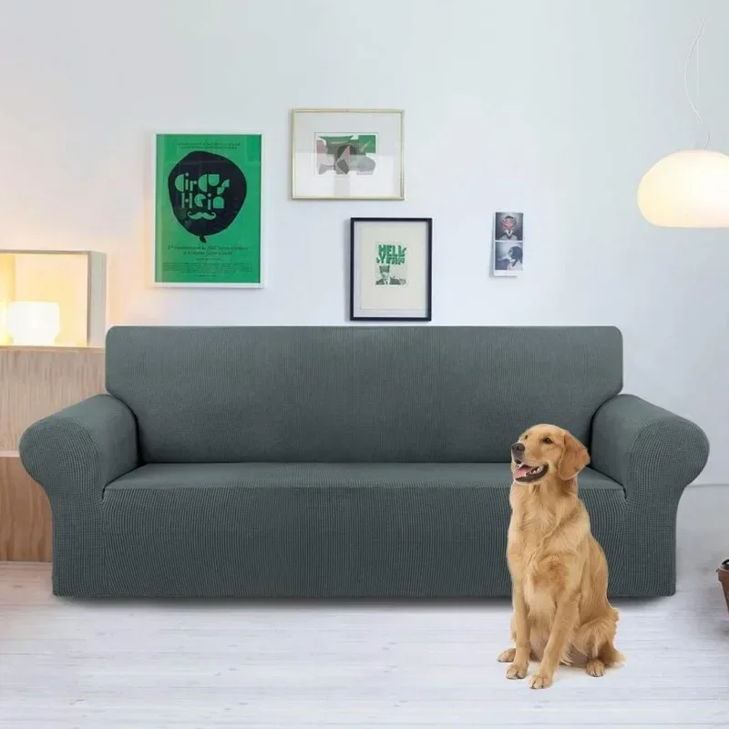 1/2/3/4 Seater Stretch Slipcover Sofa Elastic Cover Jacquard Slipcover Covers for Couch L Shape Sofa 2024 Living Room