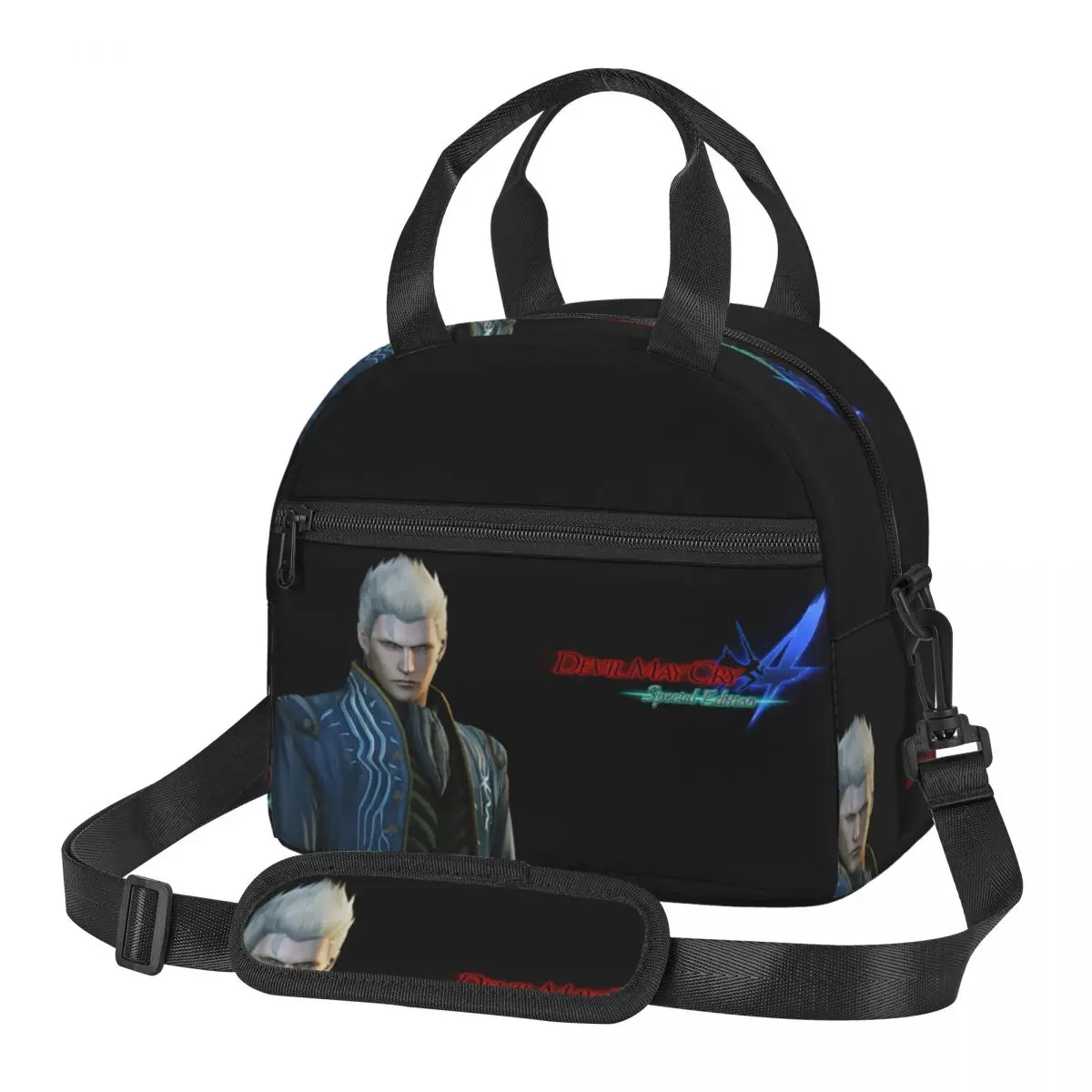 Vergil From The Devil May Cry Series Lunch Bags Bento Box Waterproof Lunch Tote Picnic Bags Thermal Bag for Woman Office