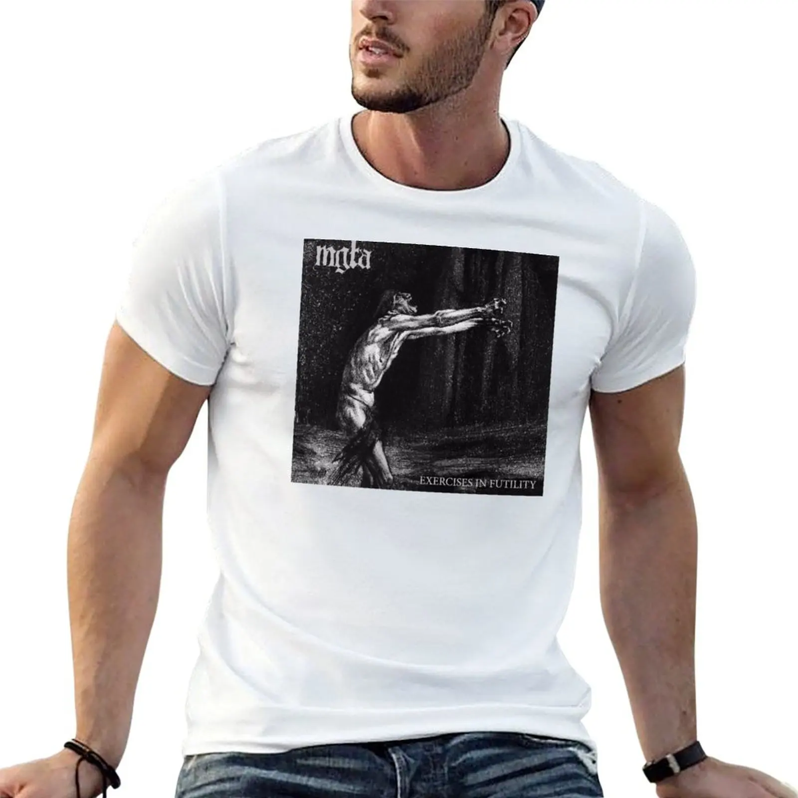 

Mgla black metal band T-Shirt t shirts with prints man t shirt cotton T-Shirt