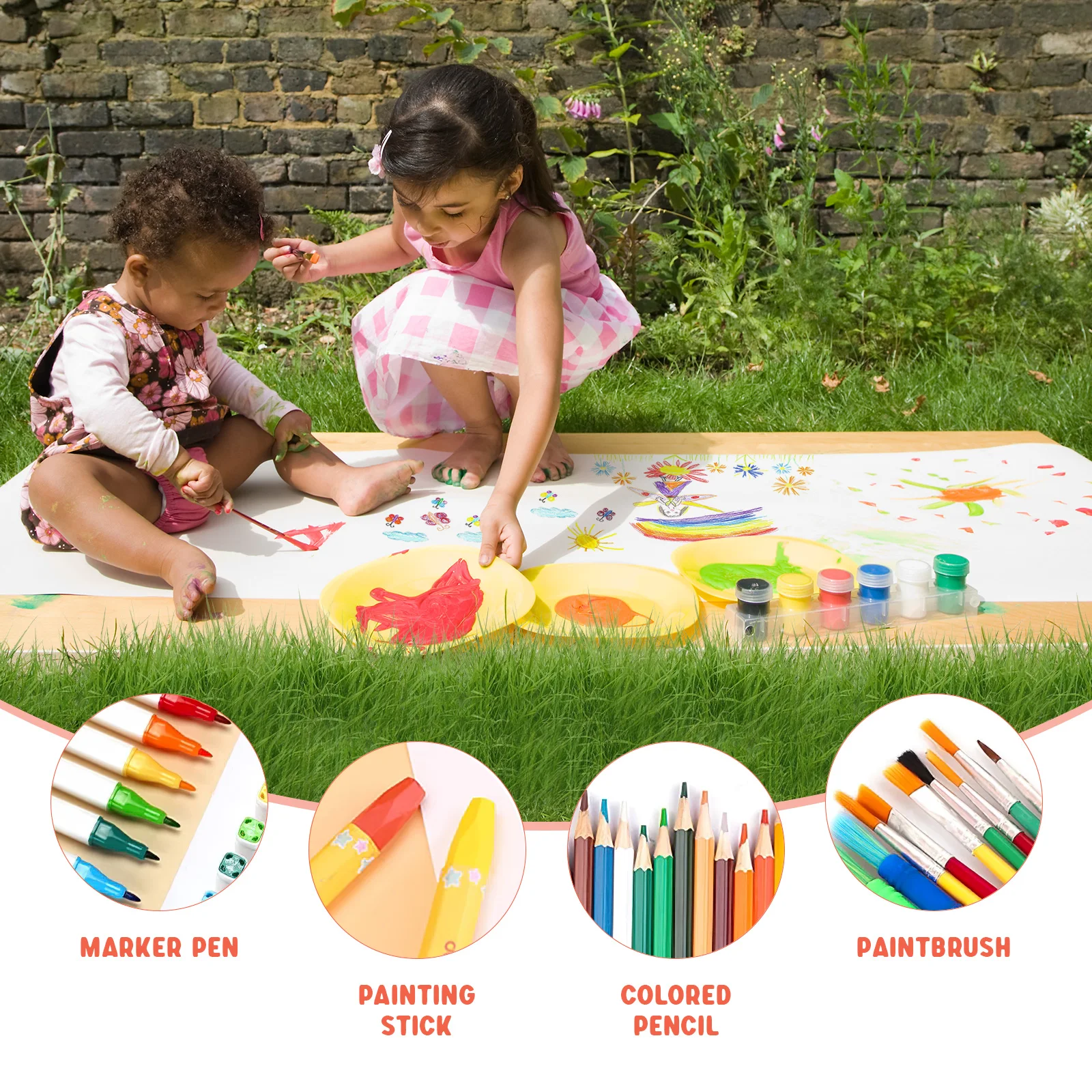 

Drawing Paper Scroll White Poster Painting Crafting Wrapping Long for Large Blank