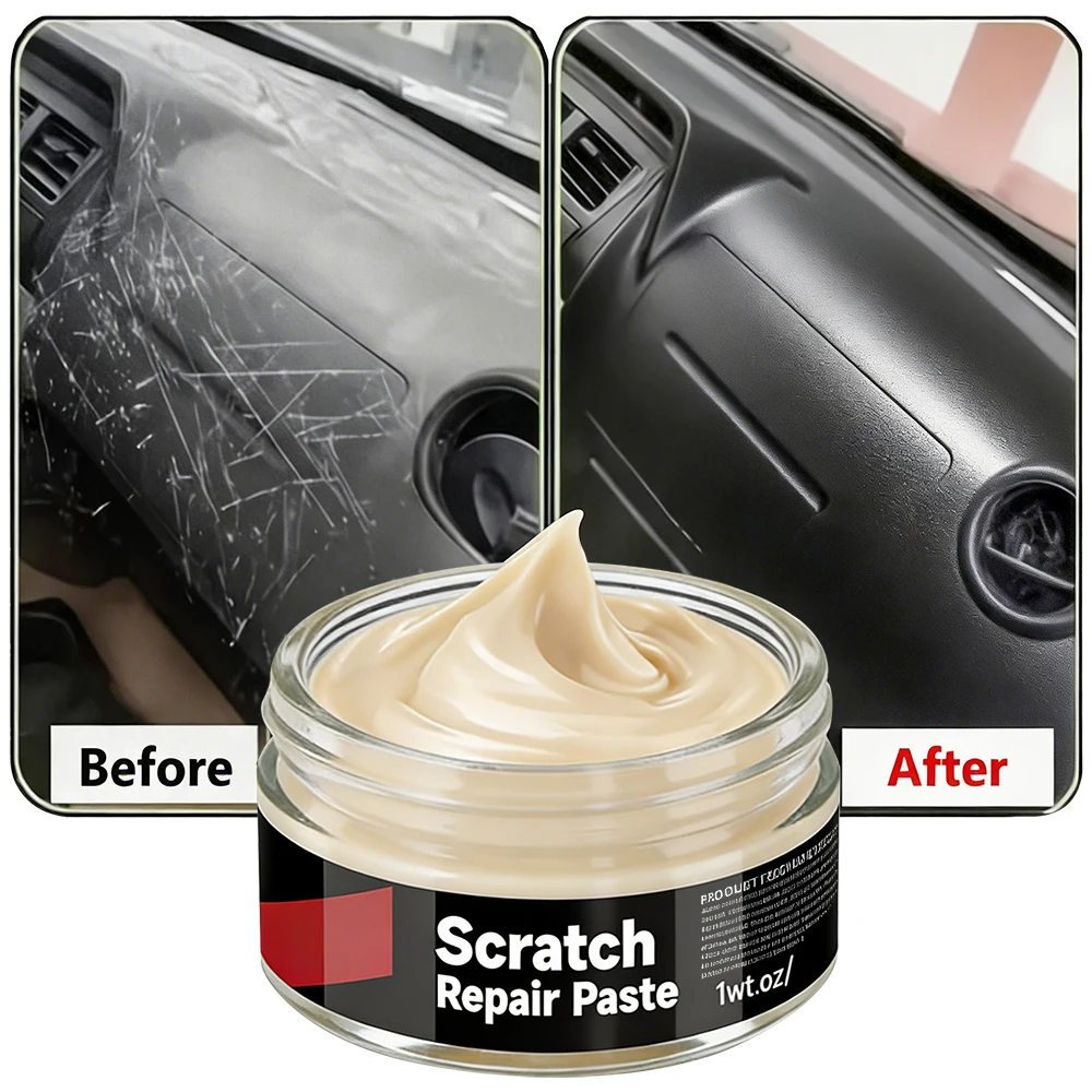 For Car Interior Plastic Leather Scratch Repair Paste With Polishing Brush B1150